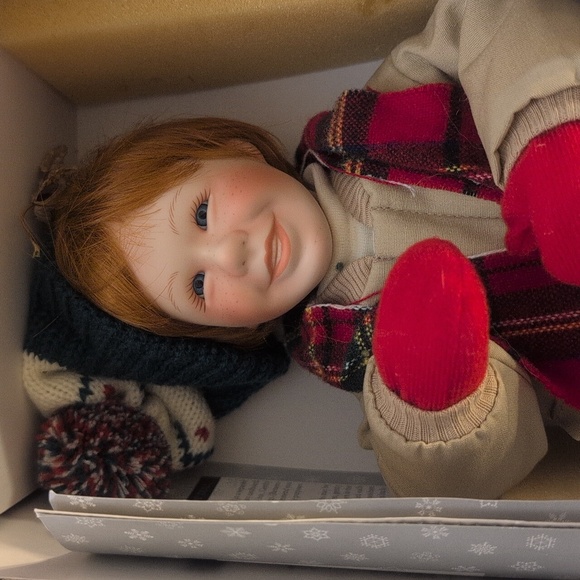 Vintage "Brian" Winterfest Porcelain Doll - Picture 2 of 16